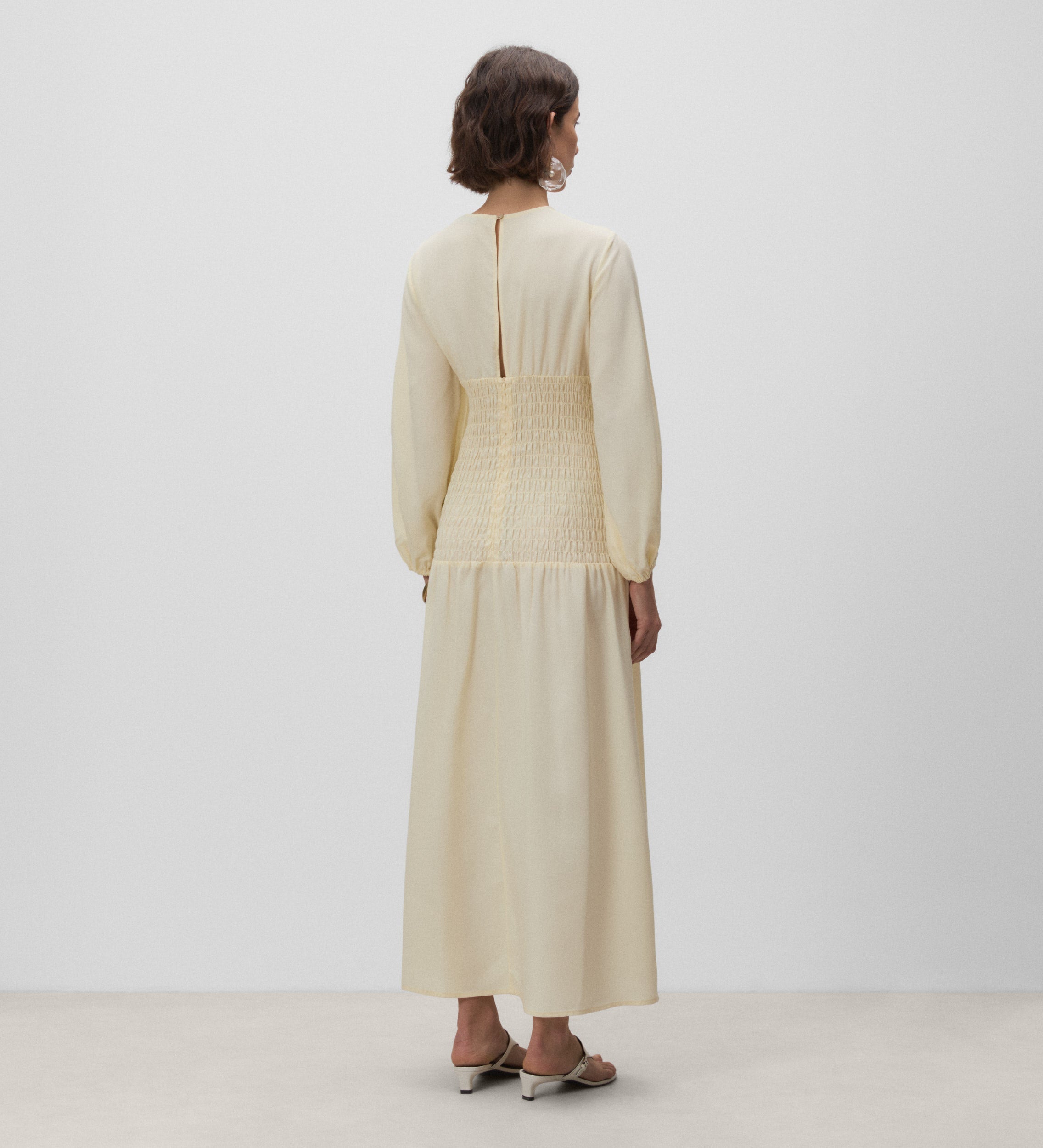 Long smock knit dress