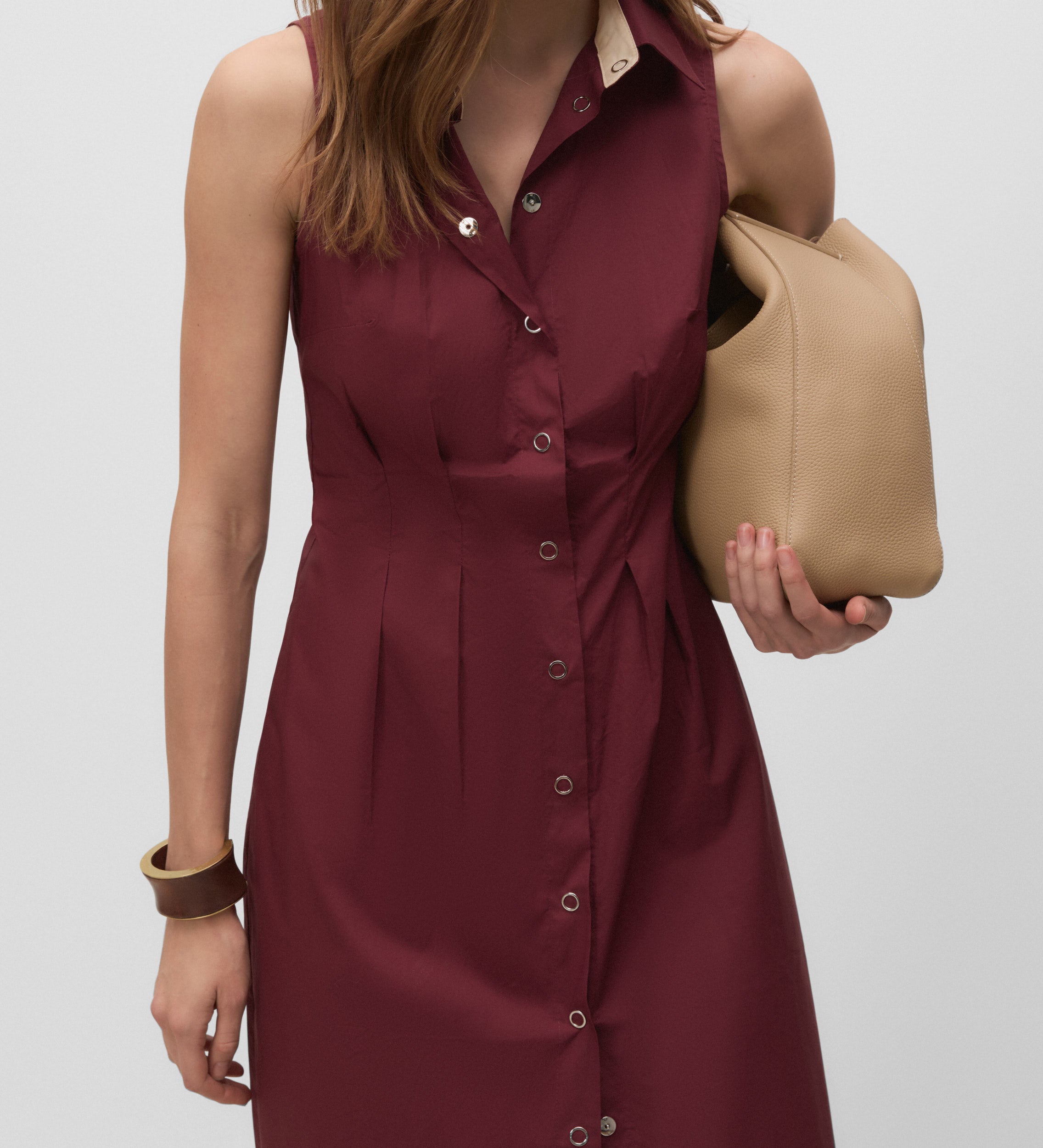 Vestido camisero midi