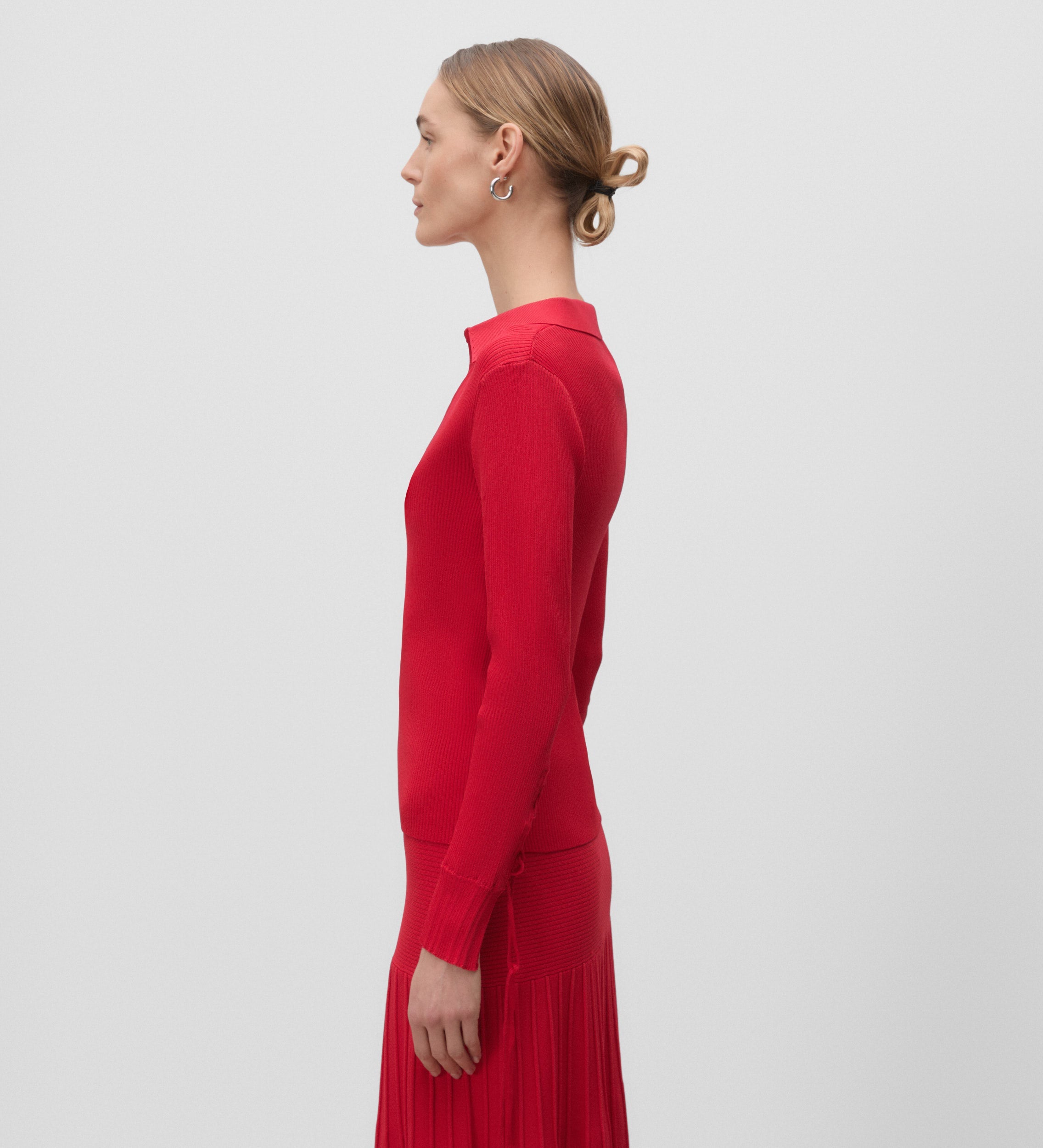 Polo neck jersey