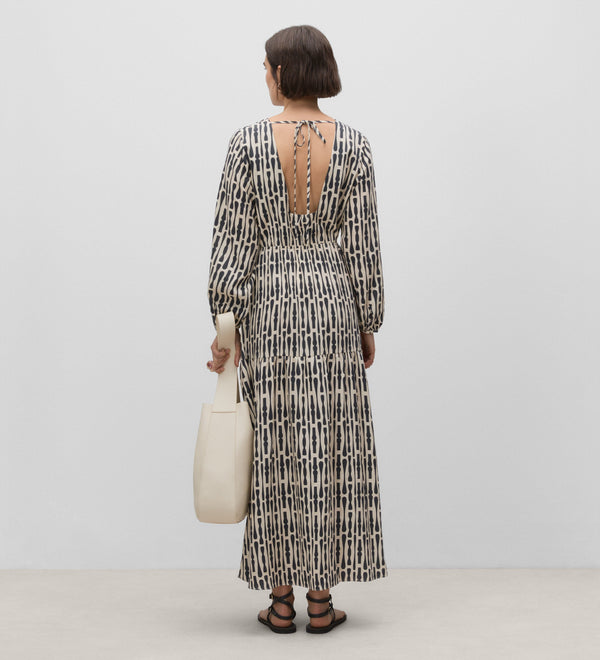 Long printed dress