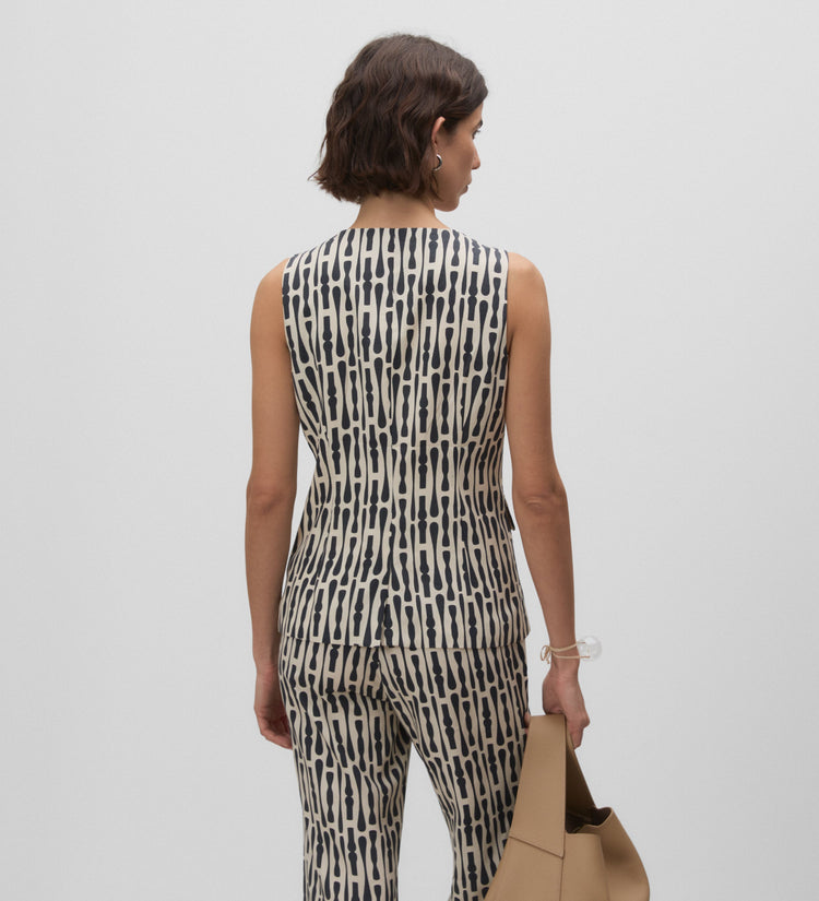 Chaleco estampado
