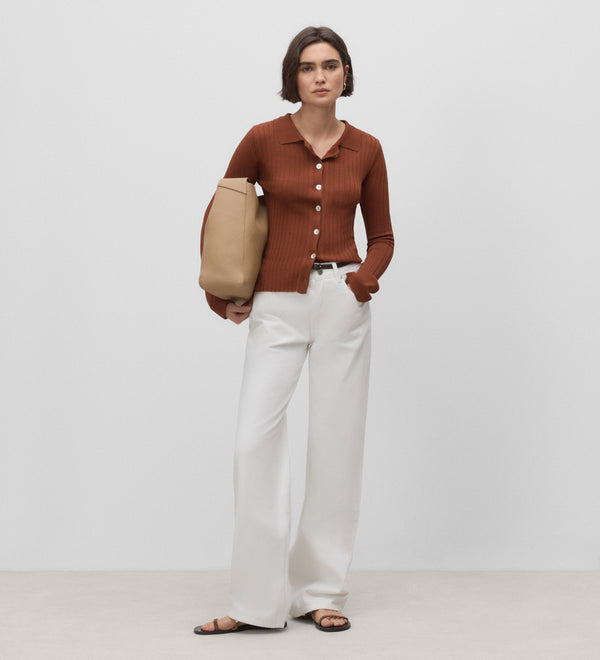 Ribbed cardigan
