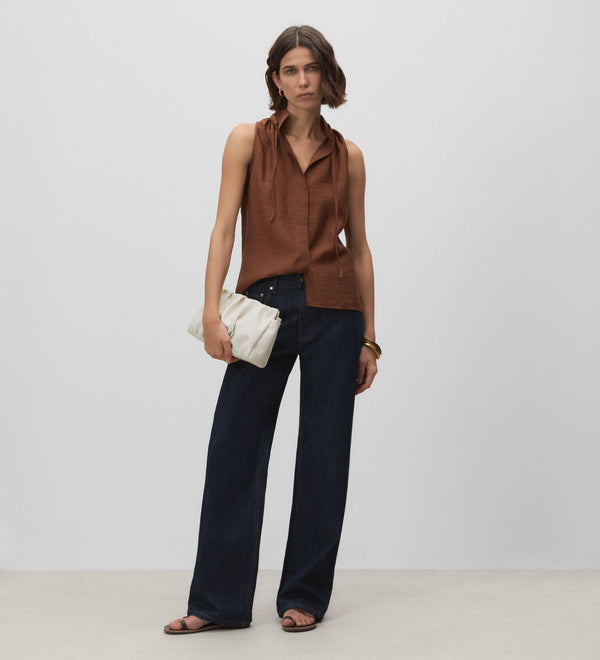 High neck top