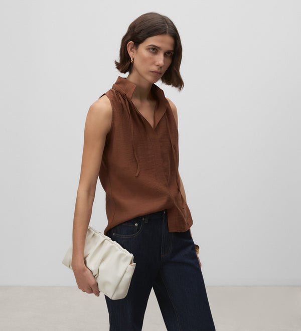 High neck top