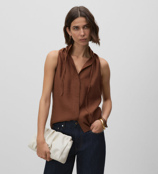 High neck top