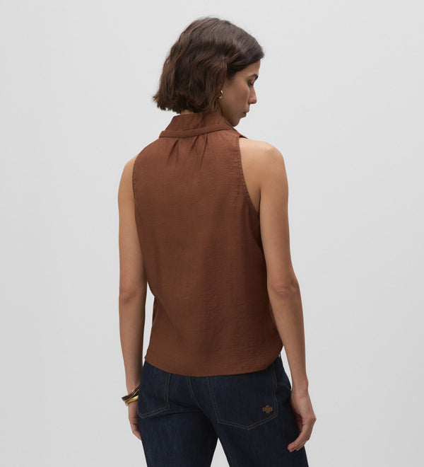 High neck top