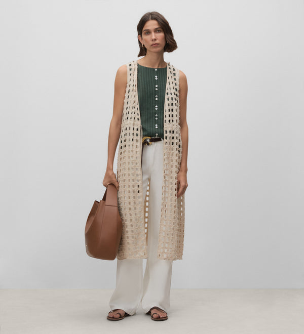 Long fantasy vest