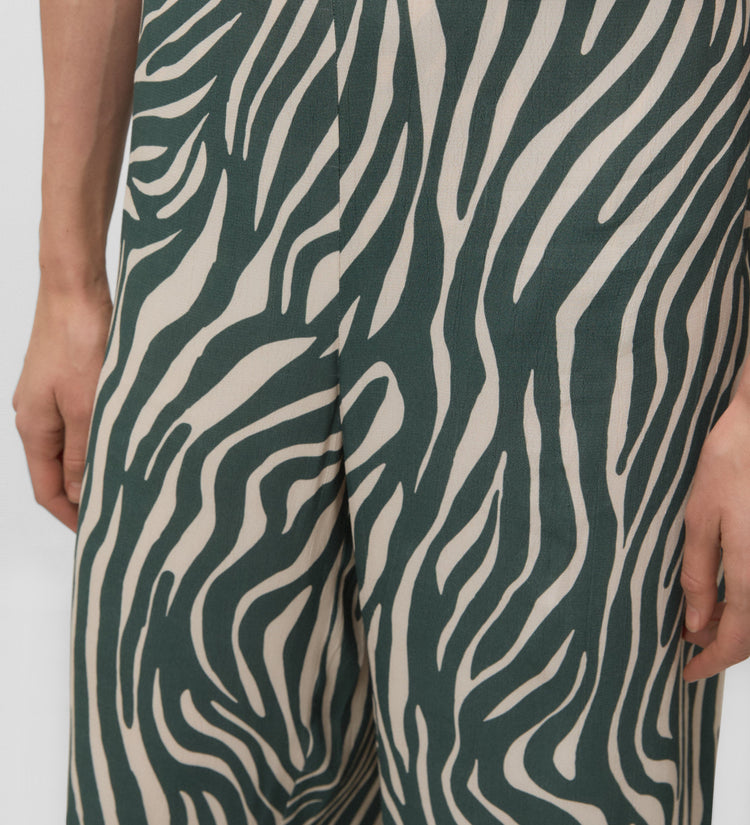 Flowy printed trousers