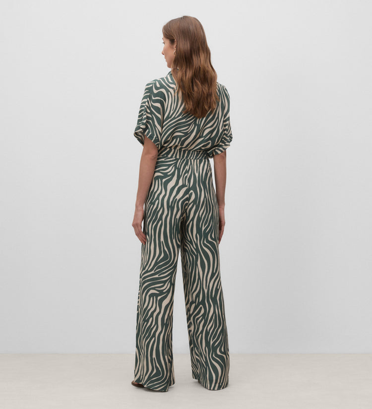 Flowy printed trousers