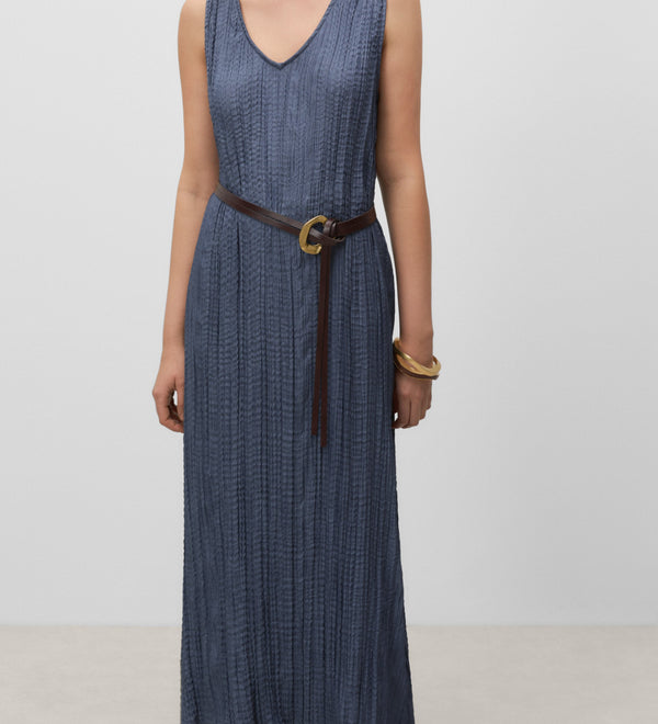Long pleated dress