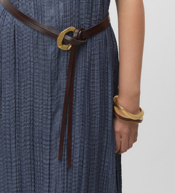 Long pleated dress