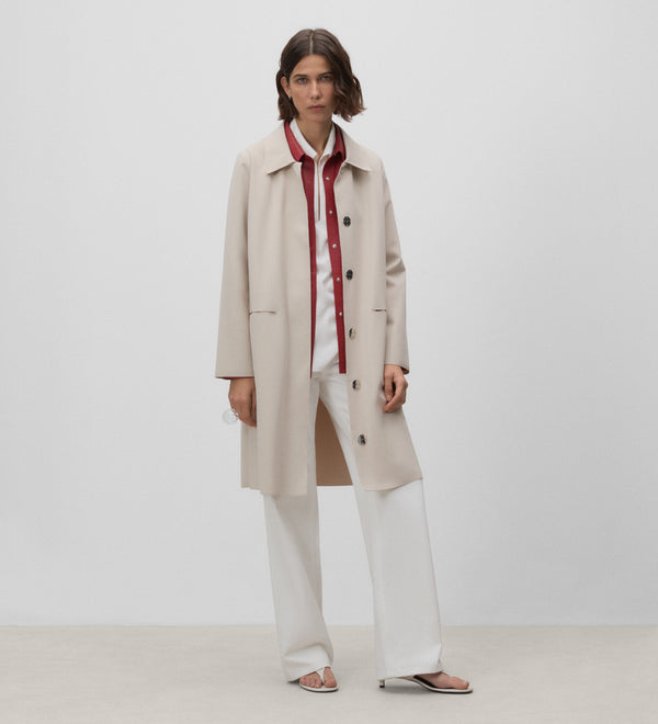 Technical trench coat