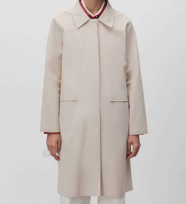 Technical trench coat