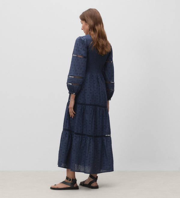 Embroidered cotton dress