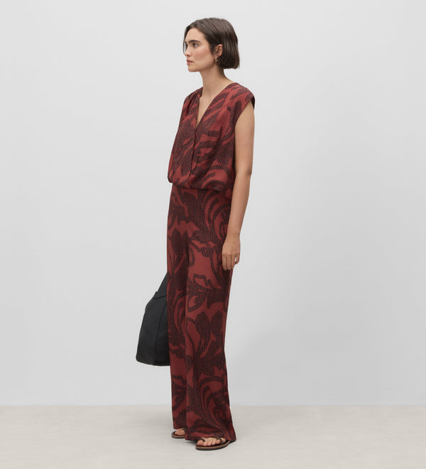 Flowy printed trousers