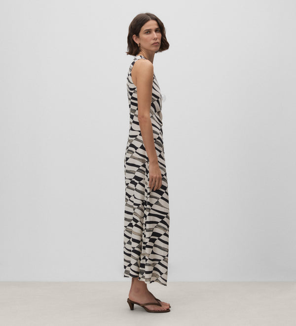 Long printed dress