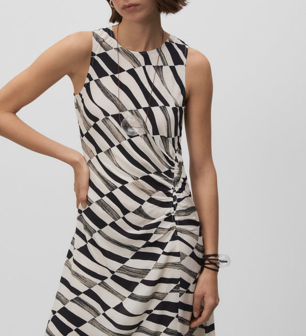 Long printed dress