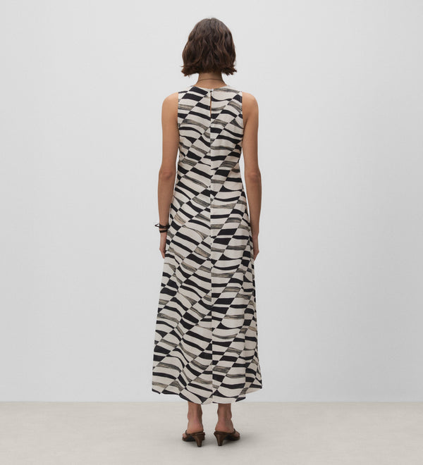 Long printed dress
