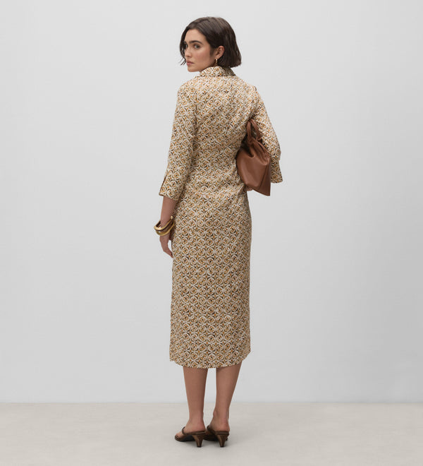 Printed wrap dress