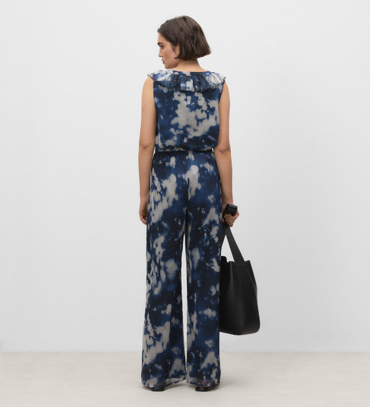 Blouse sans manches imprimée