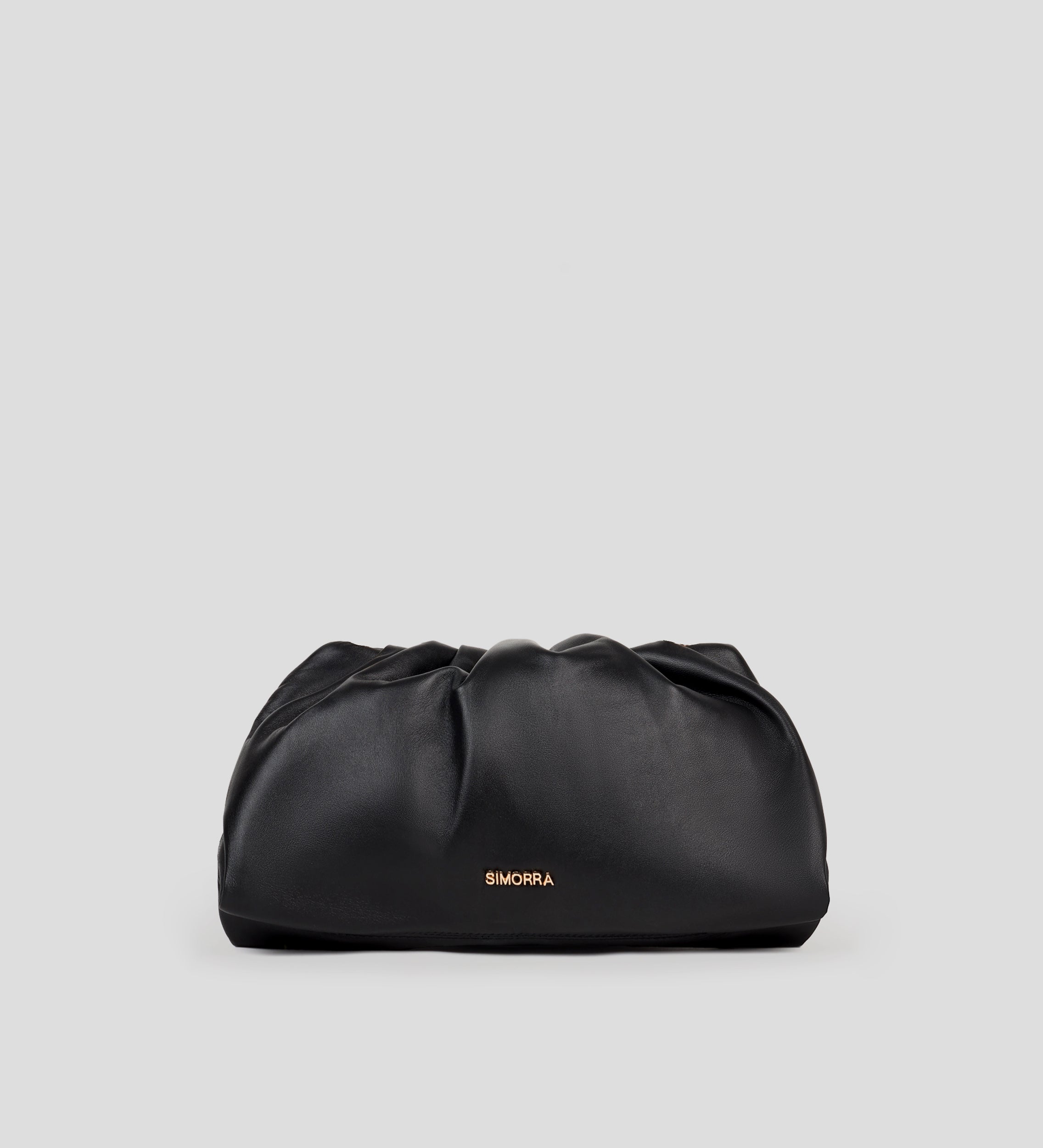 Leather clutch bag