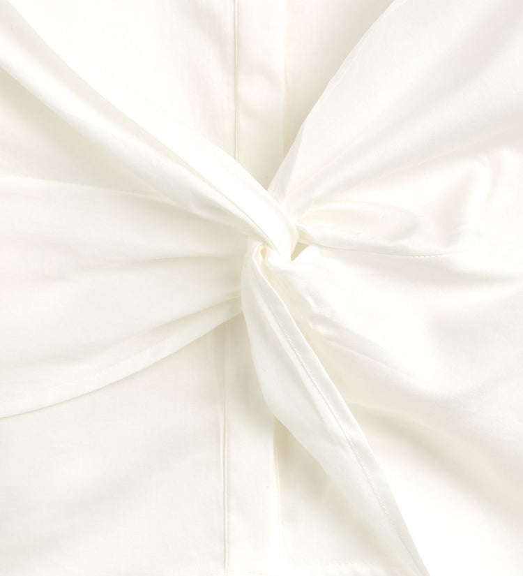 Chemise en coton à nœuds
