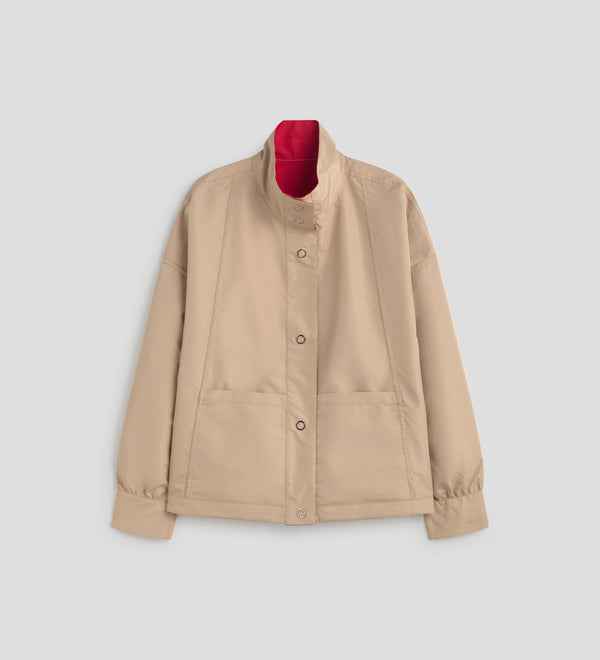 Reversible short parka