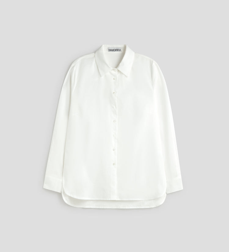 Camisa recta algodón