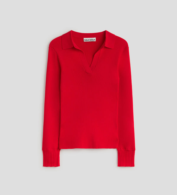 Polo neck jersey