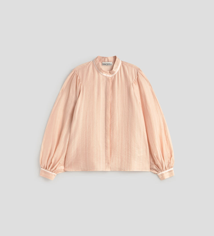 Chemise à manches bouffantes