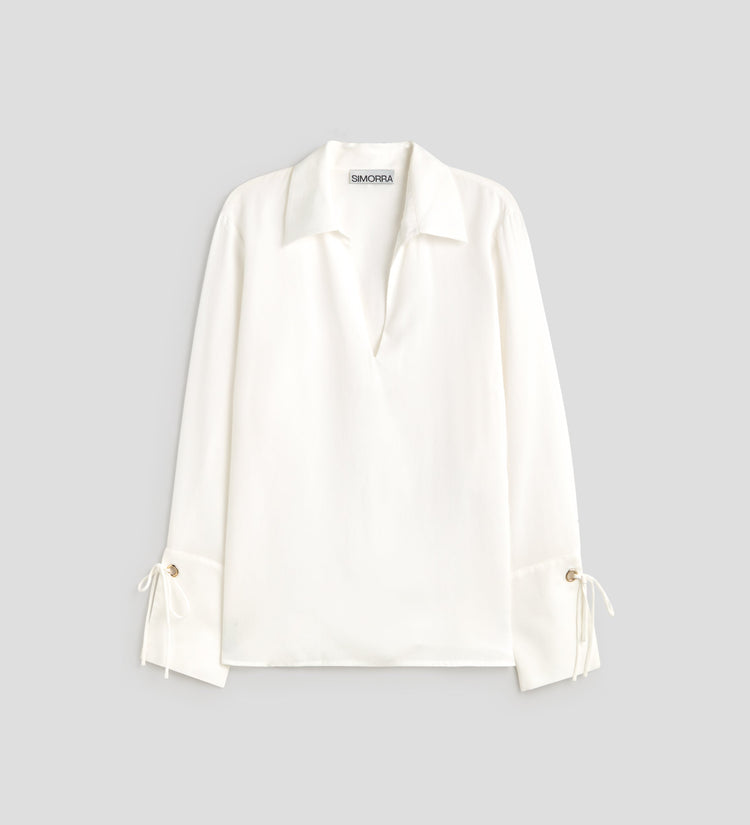 Chemise col V