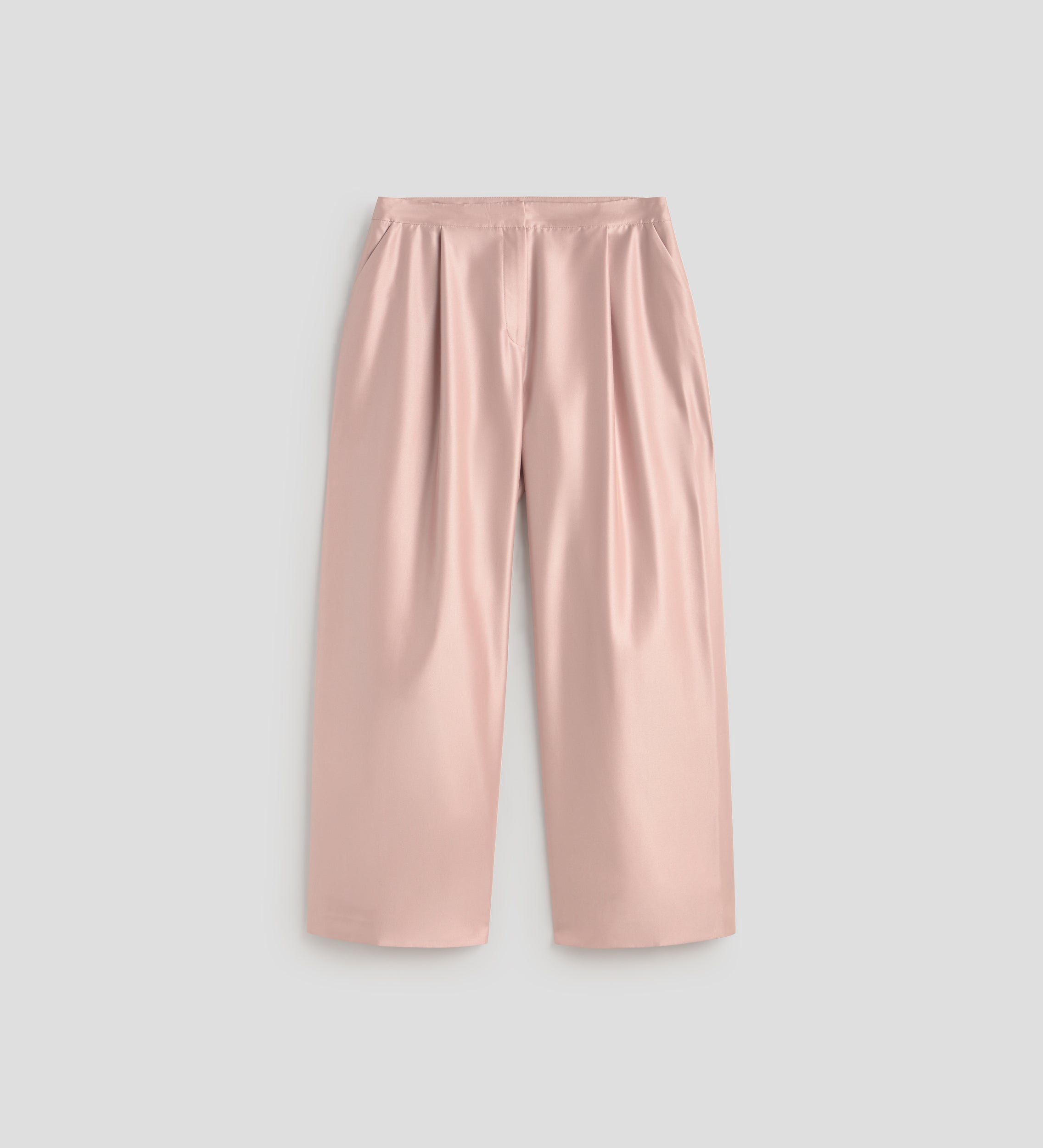 Wide pleated trousers