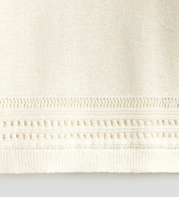 Wide openwork jersey