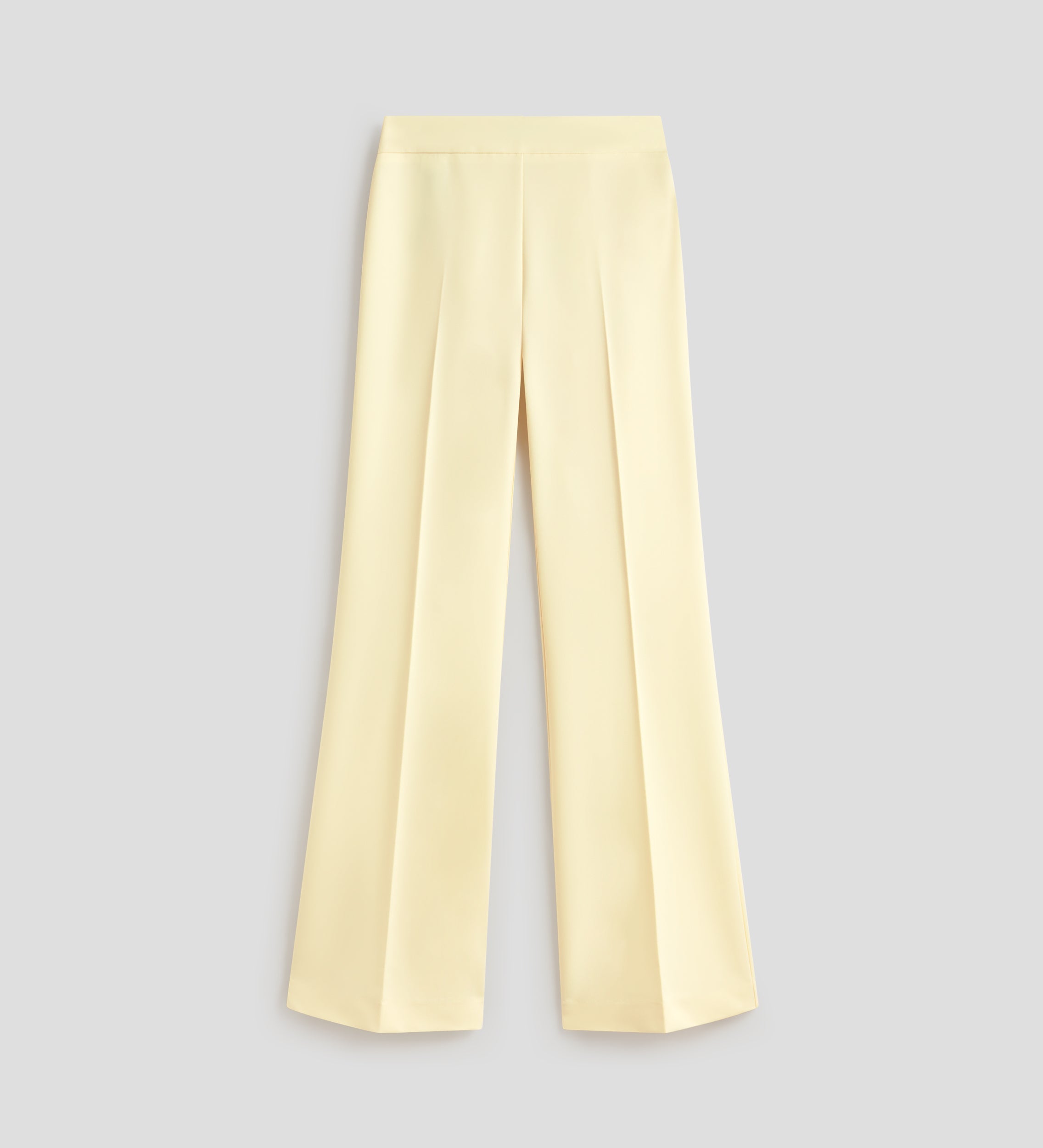 Long flared trousers