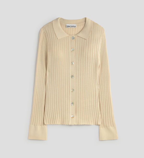 Ribbed cardigan