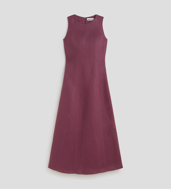 Godets shirred dress