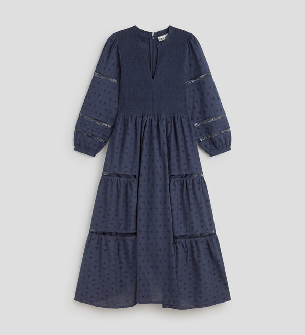 Embroidered cotton dress