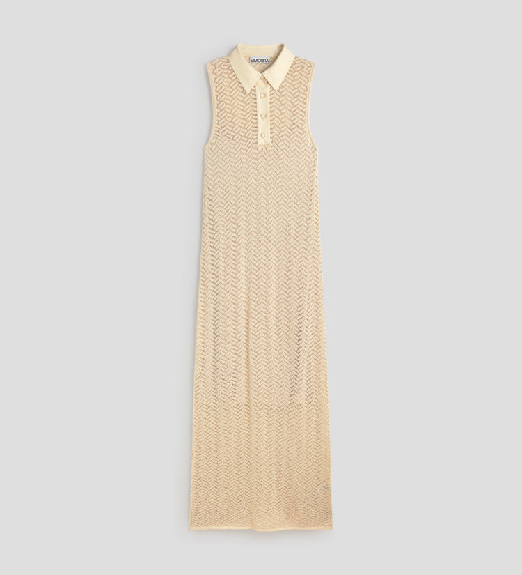 Robe en maille ajourée