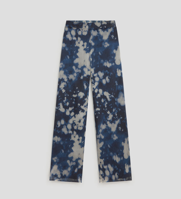 Flowy printed trousers