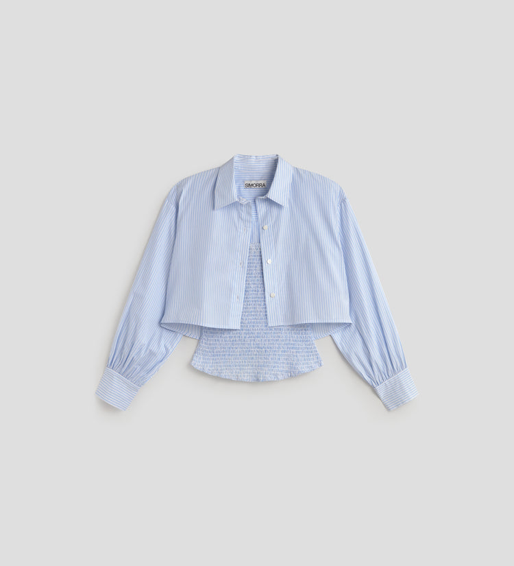Striped short shirt