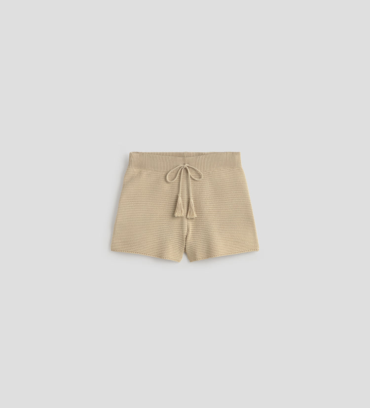 Striped tricot shorts