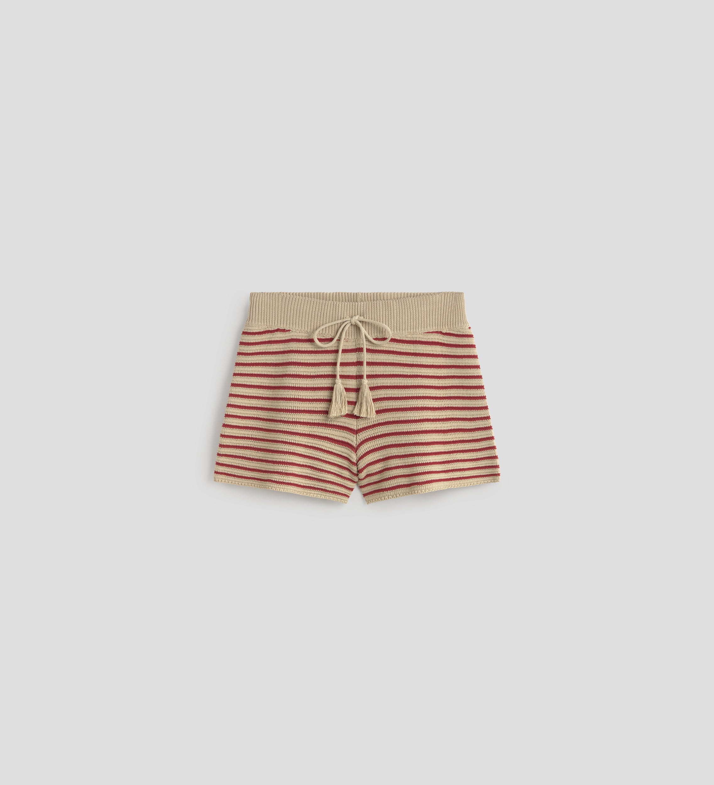 Striped tricot shorts