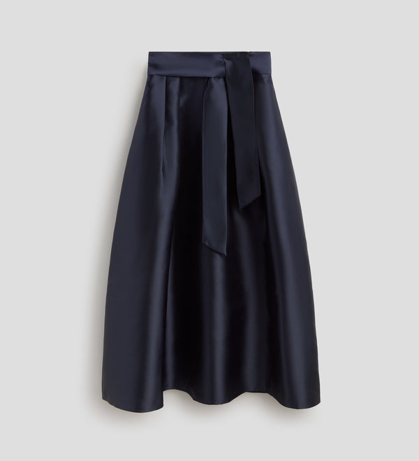 Long flared skirt