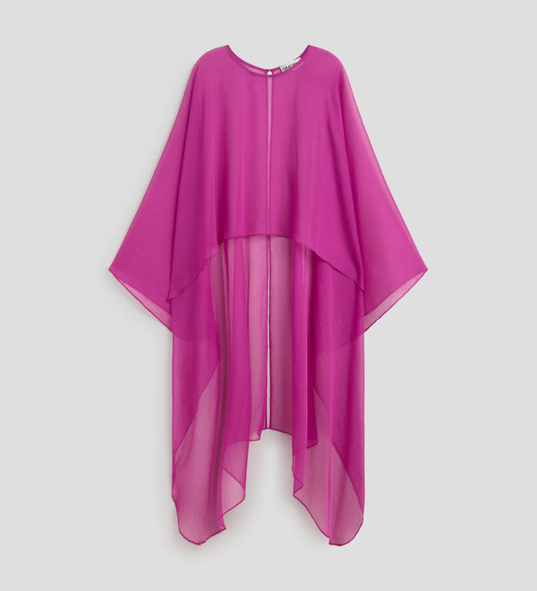 Open back poncho