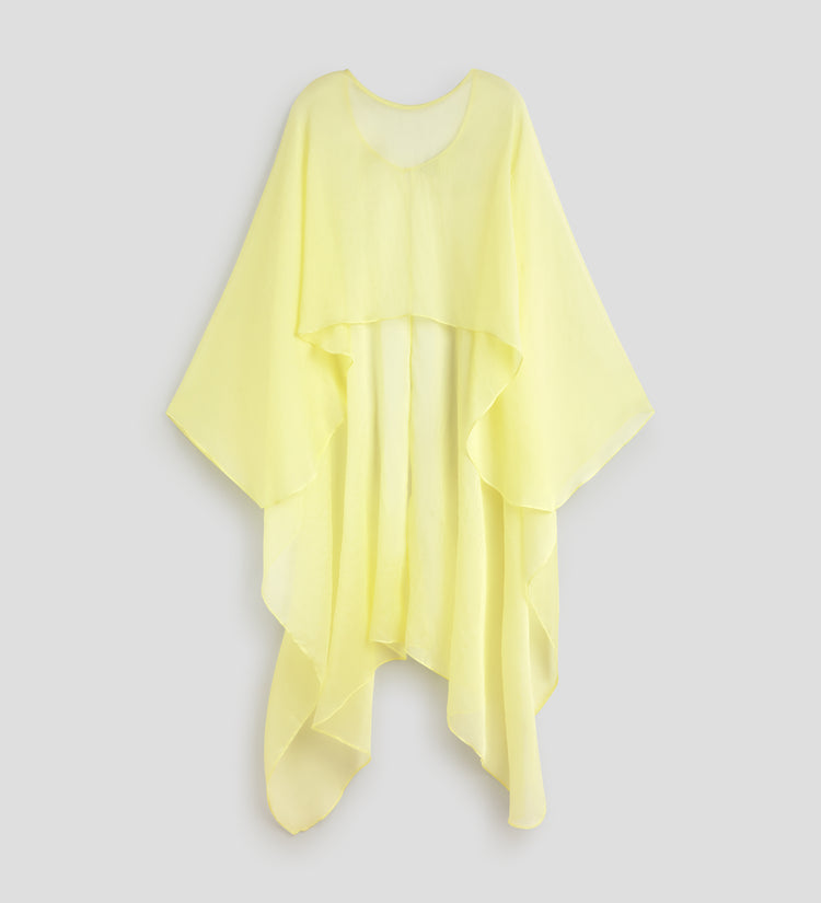 Poncho abierto espalda
