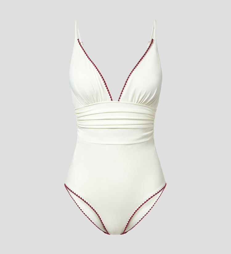 V-neck swimsuit