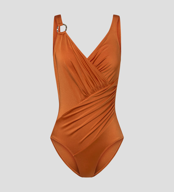 Draped swimsuit