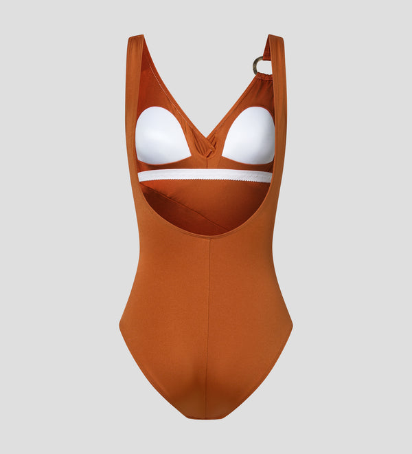 Draped swimsuit