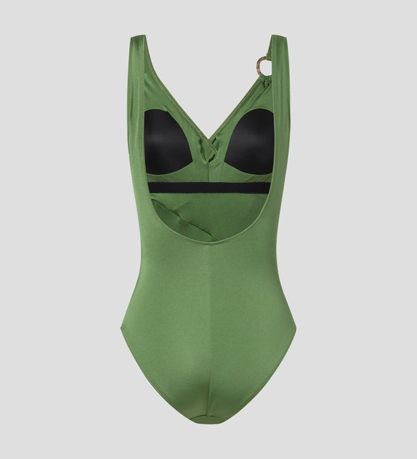 Draped swimsuit