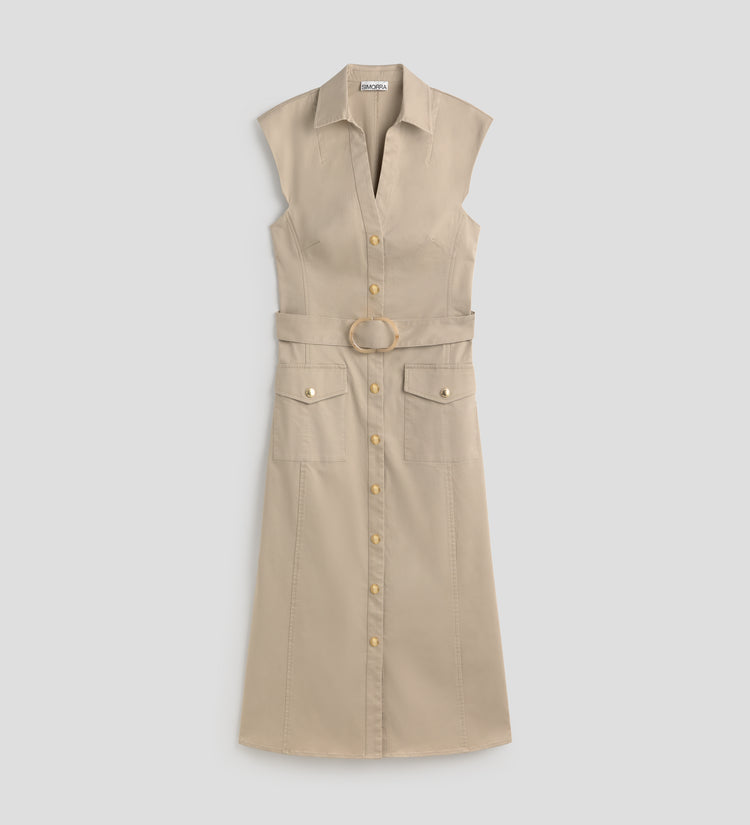 Safari midi dress